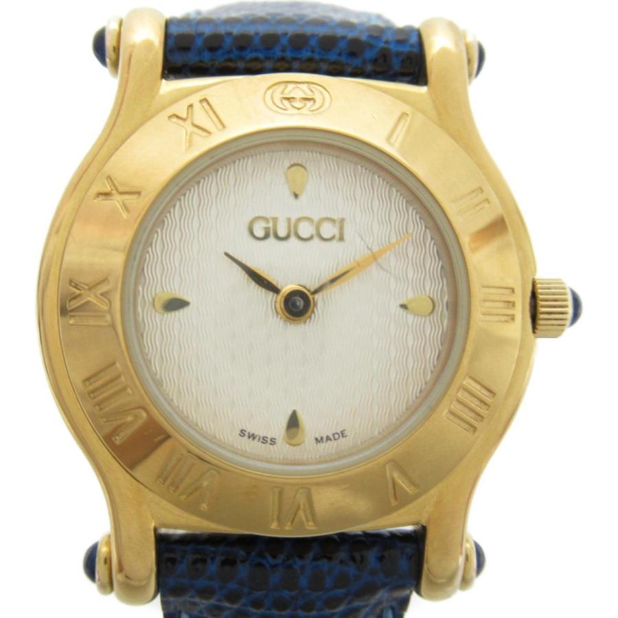 グッチ 時計 腕時計 ゴールド レザーベルト X Gp ゴールドメッキ 6500l ランクa ブランドオフ Yahoo 店 通販 Yahoo ショッピング