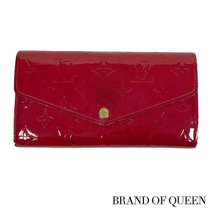 ルイヴィトン 長財布 LOUIS VUITTON 破格本物 ヴェルニ ポルトフォイユ  