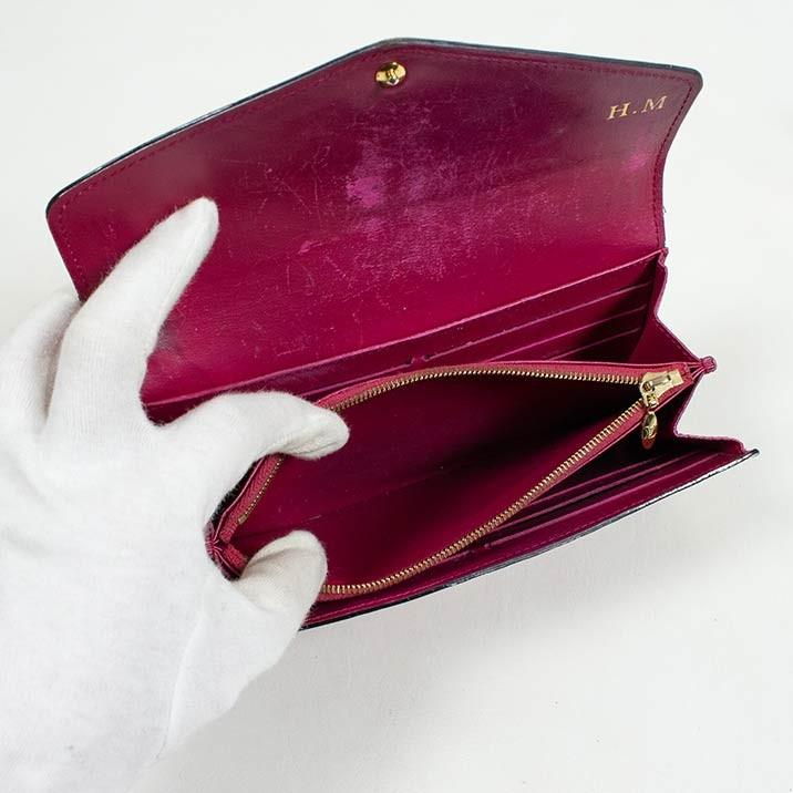 ルイヴィトン 長財布 LOUIS VUITTON 破格本物 ヴェルニ ポルトフォイユ