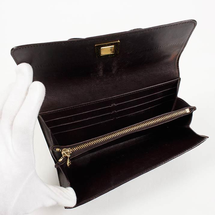 ルイヴィトン 長財布 LOUIS VUITTON 破格本物 ヴェルニ ポルトフォイユ