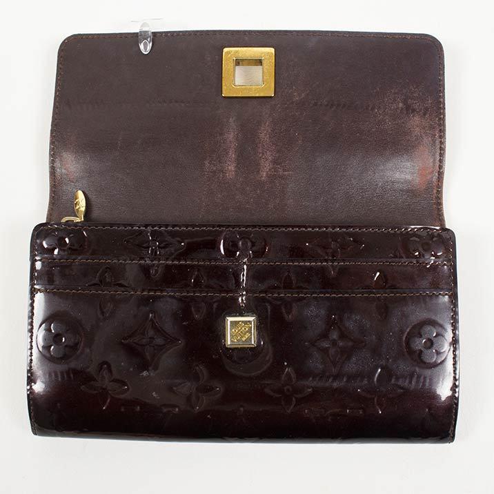 ルイヴィトン 長財布 LOUIS VUITTON 破格本物 ヴェルニ ポルトフォイユ