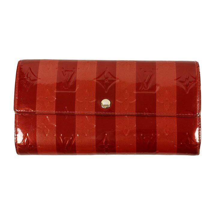 ルイヴィトン 長財布 LOUIS VUITTON 破格本物 ヴェルニ ポルトフォイユ 