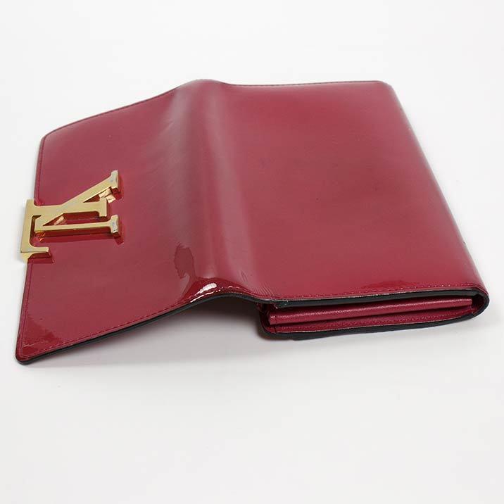 ルイヴィトン 長財布 LOUIS VUITTON 破格本物 ヴェルニ ポルトフォイユ 