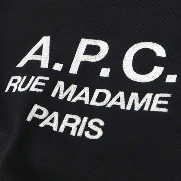 アーペーセー A.P.C. スウェット レディース ロゴ 長袖 トレーナー XS/S/M/L ブラック COEZD F27561 LZZ BLACK_4