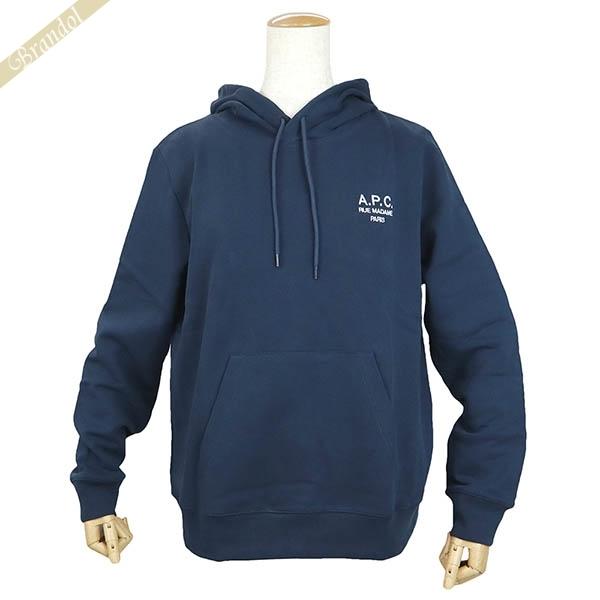 アーペーセー A.P.C. パーカー レディース ワンポイント ロゴ フーディ XS/S/M/L ネイビー COEZD COEZD F27760 IAJ MARINE
