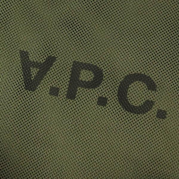 値下げ 美品 A.P.C. メッシュエコバッグ オリーブ A.P.C. アーペーセー
