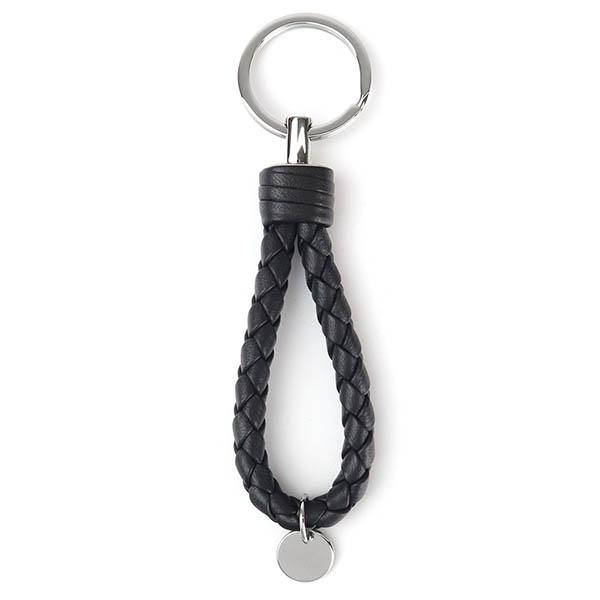 BOTTEGA VENETA 編み込みレザーキーホルダー BOTTEGA VENETA ボッテガヴェネタ キーリング 革編み ラムレザー