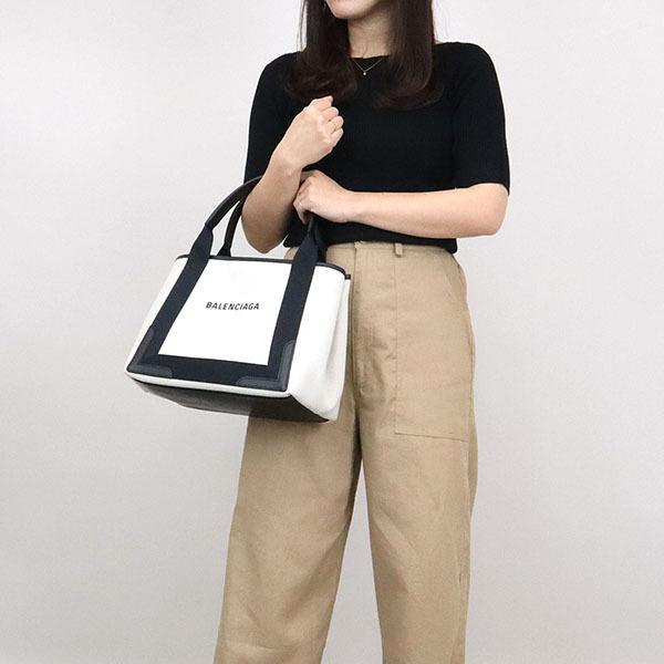 BALENCIAGA（バレンシアガ） トートバッグ カバ NAVY CABAS S 