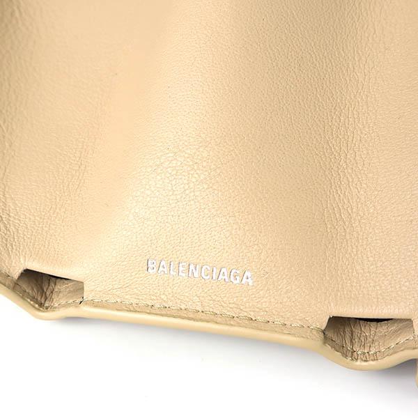 《ポイント9倍》バレンシアガ BALENCIAGA 三つ折り財布 レディース ペーパー ミニ財布 レザー ベージュ 391446 DLQ0N 2730｜brandol-s｜07