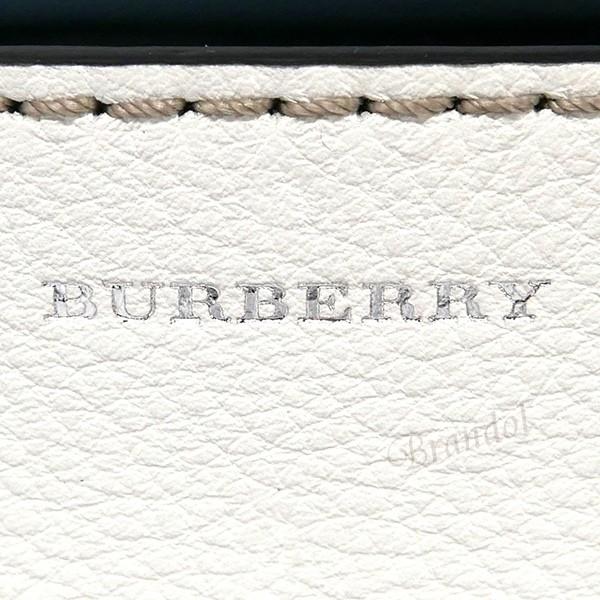 バーバリー BURBERRY レディース トートバッグ ショルダー レザー ベルトバッグ 2way ネイビー×ホワイト 8006577 A1250の画像