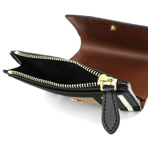 BURBERRY バーバリー 三つ折り財布 レディース アイコンストライプ