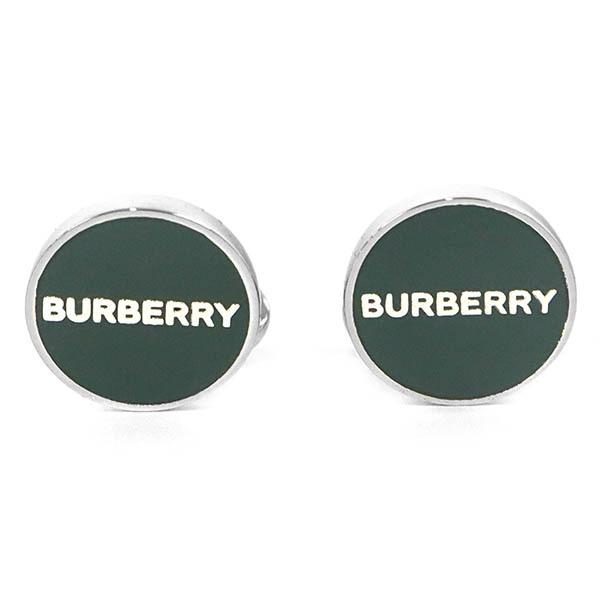 バーバリー BURBERRY カフスボタン メンズ ロゴ 丸形 グリーン シルバー 8037105｜brandol-s｜03