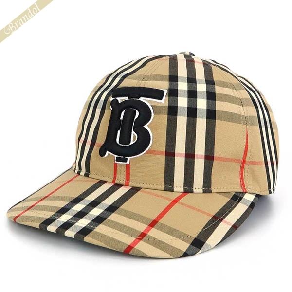 バーバリー BURBERRY キャップ 帽子 メンズ レディース TBロゴ ヴィンテージチェック Lサイズ ベージュ系 8038504 L｜brandol-s