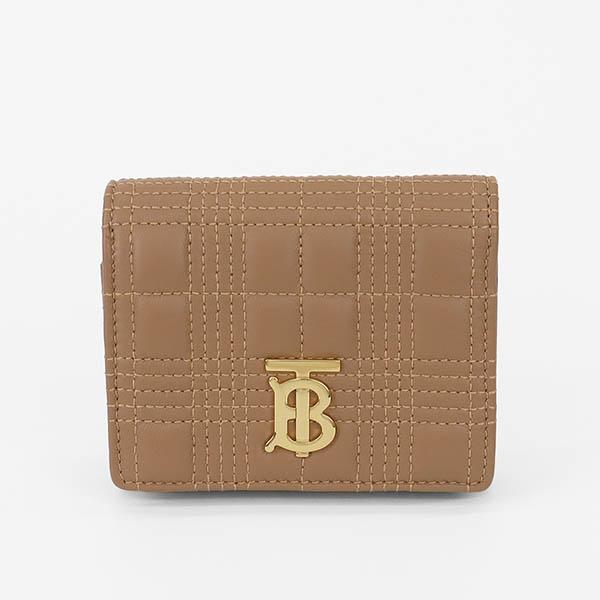 バーバリー BURBERRY 三つ折り財布 レディース TBロゴ コンパクトウォレット レザー ベージュ系 8054375｜brandol-s｜02