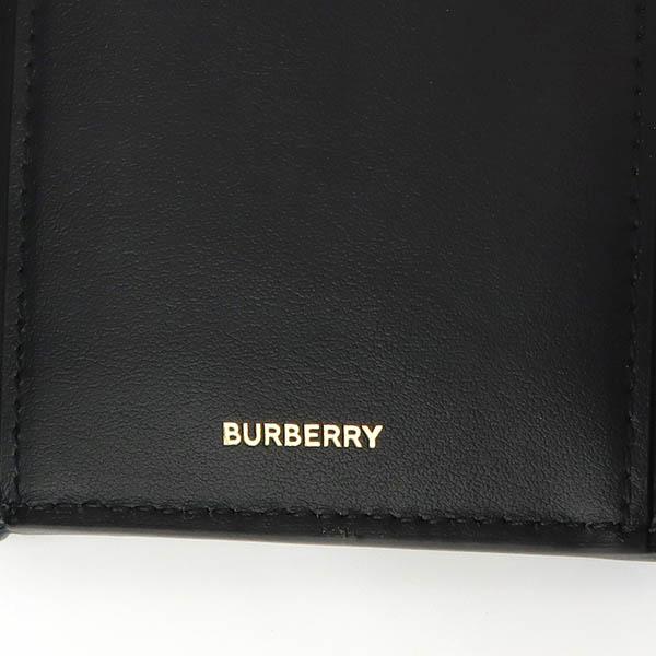 バーバリー BURBERRY 三つ折り財布 ヴィンテージチェック コンパクト ウォレット ブラック ベージュ系 8057976｜brandol-s｜07