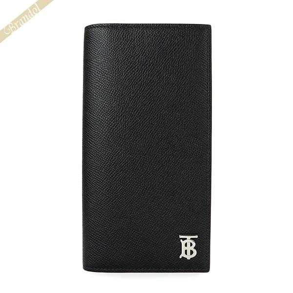 Burberry　バーバリー　ブラックレザー 長財布 TBロゴ付き BURBERRY（バーバリー） 長財布 財布 レディース レザー TB