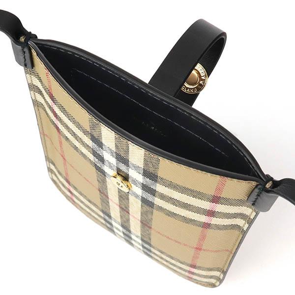 バーバリー BURBERRY ショルダーバッグ ヴィンテージチェック スマホショルダー スマートフォンケース ベージュ系 8065482｜brandol-s｜05