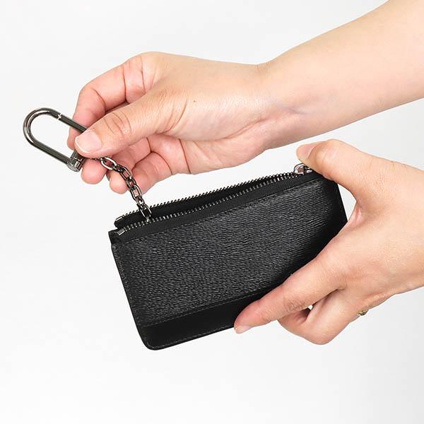 BVLGARI（ブルガリ） 小銭入れ メンズ キーリング付 レザー コイン