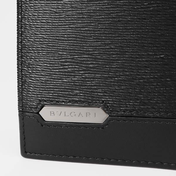 ブルガリ BVLGARI 長財布 メンズ ブルガリブルガリ マン ロゴプレート レザー ブラック 284731 BLK【最大1000円クーポン】の画像