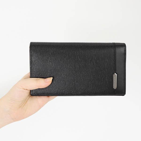 ブルガリ BVLGARI 長財布 メンズ ブルガリブルガリ マン ロゴプレート レザー ブラック 284731 BLK【最大1000円クーポン】の画像