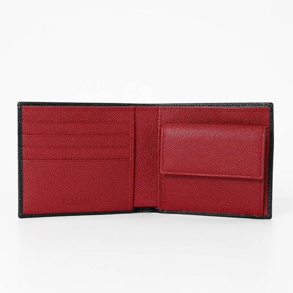 BVLGARI（ブルガリ） 二つ折り財布 メンズ バイカラー ウォレット