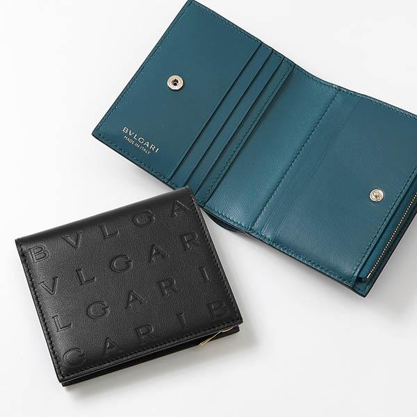 正規品⭐️極美品⭐️新型　BVLGARI ブルガリ　コンパクト　ウォレット　財布 BVLGARI（ブルガリ） 二つ折り財布 メンズ ブルガリロゴ インフィニー