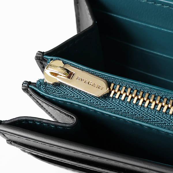 ブルガリ BVLGARI ブルガリブルガリ ロゴ ロングウォレット ラウンドファスナー 長財布 デニム ブルー BVLGARI（ブルガリ） 長財布 メンズ ブルガリロゴ ロングウォレット