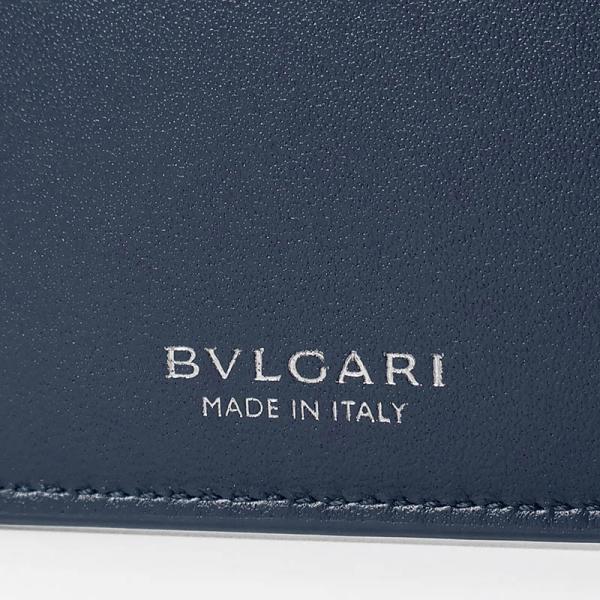 BVLGARI（ブルガリ） 二つ折り財布 メンズ コンパクトウォレット ロゴ