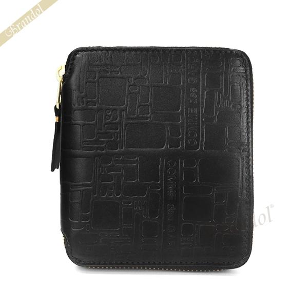 新品未使用☆付属品完備☆コムデギャルソン　スタッズ　折財布　レザー　黒　再値下げ