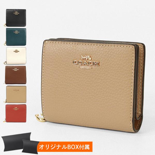 コーチ COACH 二つ折り財布 レディース レザー コンパクトウォレット 