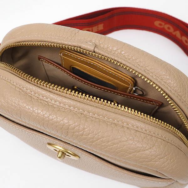 コーチ丸型バック 未使用品COACH丸型レザーショルダーバッグ黒 アメリカ製