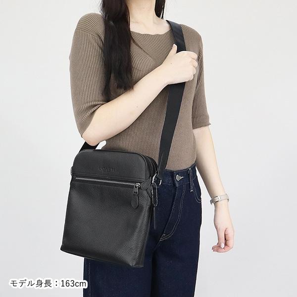 COACH コーチ ショルダーバッグ メンズ 縦型 レザー ブラック COACH コーチ ショルダーバッグ メンズ 縦型 レザー ブラック