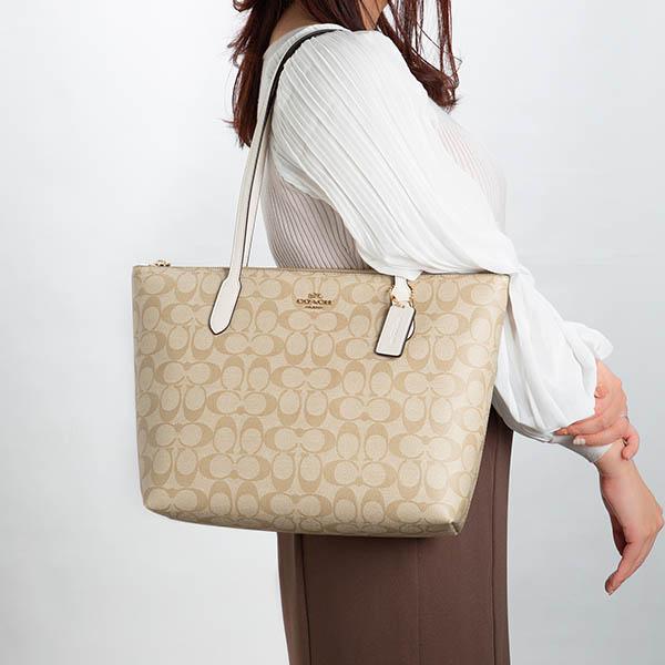COACH コーチ レディース トートバッグ シグネチャー ジップ COACH コーチ レディース トートバッグ シグネチャー ジップ