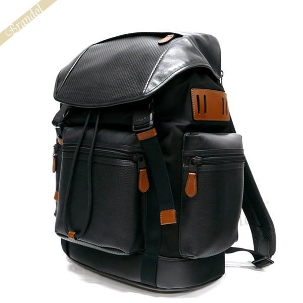 お手軽価格で贈りやすい コーチ アウトレット Blk F ブラック バックパック レザー パンティング リュックサック メンズ Coach コーチ 本革 リュック 男性用 バッグ