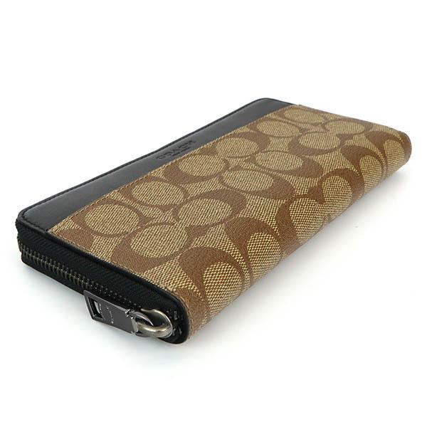 COACH 《5%OFFクーポン対象》コーチ メンズ ラウンドファスナー長財布  