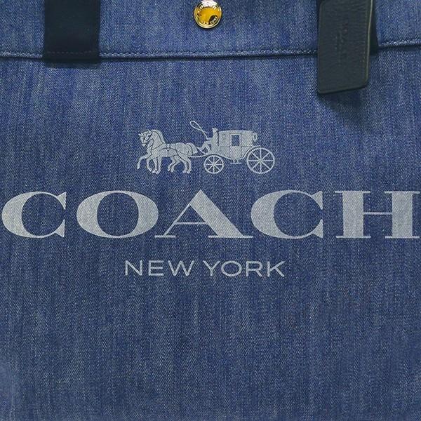コーチ COACH レディース トートバッグ ロゴ キャンバス デニムトート ブルー系 F67415 SV/DE :CO-F67415-SV-DE:Brandol Style 通販 コーチ トートバッグ COACH レディース ロゴ キャンバス デニムトート ブルー系 F67415 SV DE ブランド