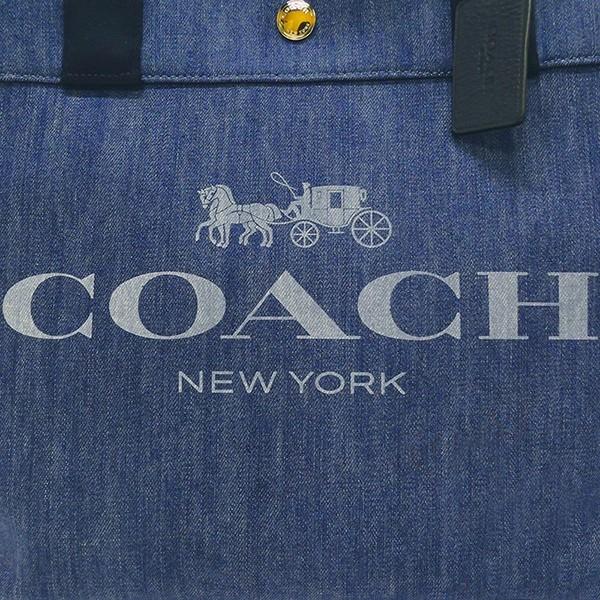 《ポイント8倍》コーチ COACH レディース トートバッグ ロゴ キャンバス デニムトート ブルー系 F67415 SV/DE｜brandol-s｜06