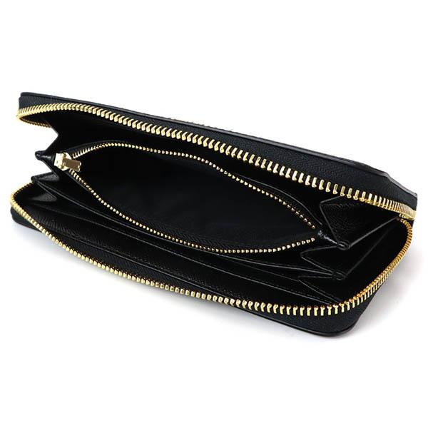 COACH　コーチ　C3441　長財布　ストラップ付き　ブラック　IMBLK COACH コーチ 財布 レディース 長財布 アウトレット デニム