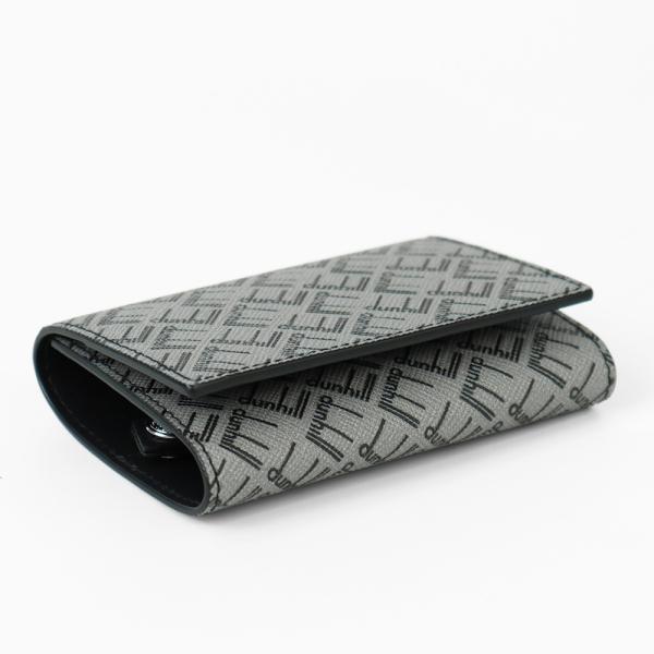 dunhill（ダンヒル） キーケース メンズ シグネチャー柄 ロゴ グレー