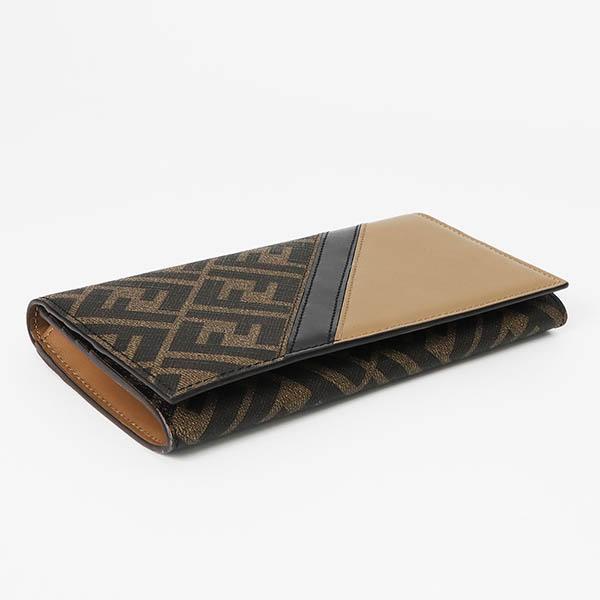 FENDI フェンディ 長財布 メンズ FF柄 ズッカ ロゴ バイカラー FENDI フェンディ 長財布 メンズ FF柄 ズッカ ロゴ バイカラー
