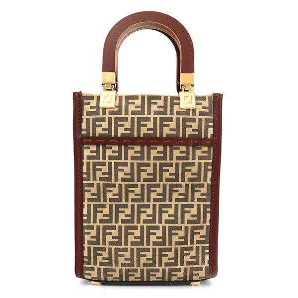 FENDI（フェンディ） ショルダーバッグ FFファブリック ズッカ柄 2way 
