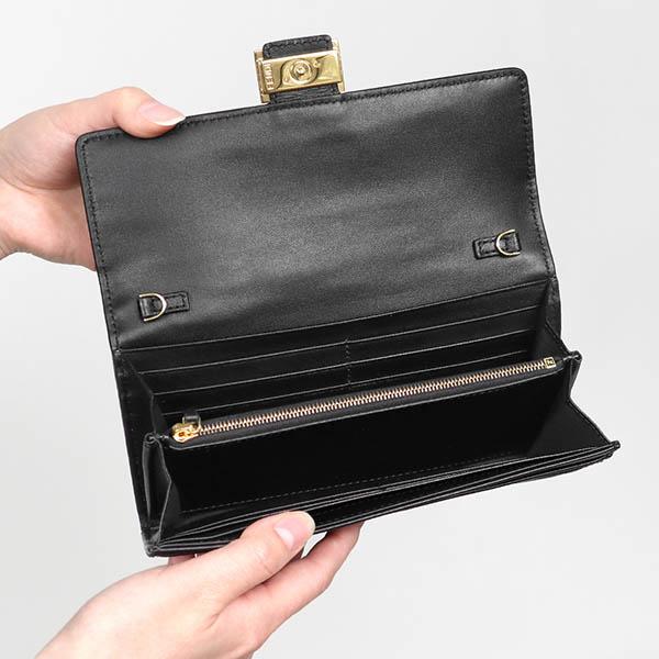 FENDI フェンディ 長財布 レディース FF バゲット