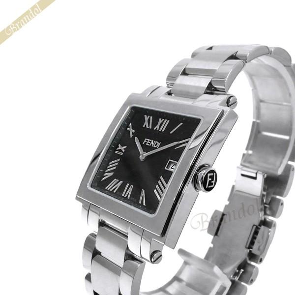 フェンディ Fendi メンズ腕時計 Quadoro クアドロ スクエア ブラック シルバー F Noliparquet Com