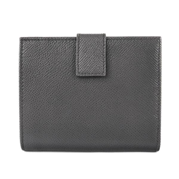 FERRAGAMO グレー二つ折り財布　金具シルバー FERRAGAMO グレー二つ折り財布 金具シルバー Salvatore