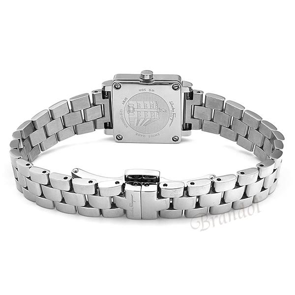 フェラガモ Ferragamo レディース 腕時計 SQUARE スクエア 20mm ホワイトパール シルバー SFBY00319の画像