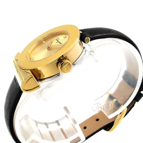 《期間限定P10倍》フェラガモ Ferragamo レディース 腕時計 Gancino ガンチーニ 27mm ゴールド×ブラック SFPD01719｜brandol-s｜04