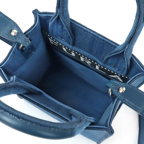 FURLA フルラ ショルダーバッグ レディース デニム 縦型 2way FURLA フルラ ショルダーバッグ レディース デニム 縦型 2way