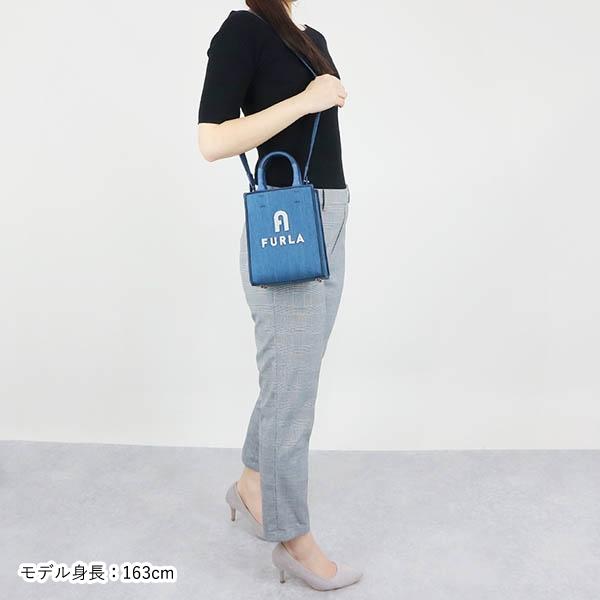 FURLA フルラ ショルダーバッグ レディース デニム 縦型 2way FURLA フルラ ショルダーバッグ レディース デニム 縦型 2way