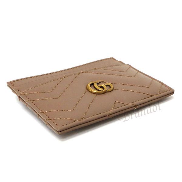 GUCCI（グッチ） レディース カードケース GGマーモント レザー 定期