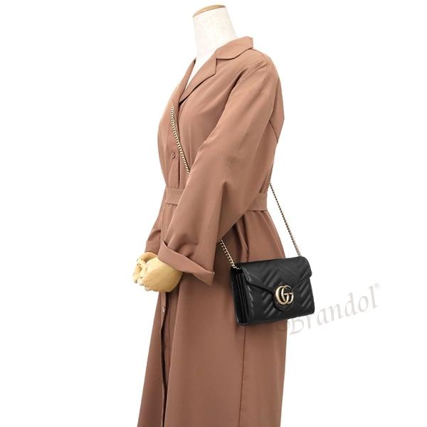 GUCCI グッチ レディース ショルダーバッグ GGマーモント キルティング  